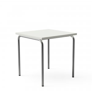 L&C Tisch aus Melamin in wei. 70x70cm mit Tischplatte